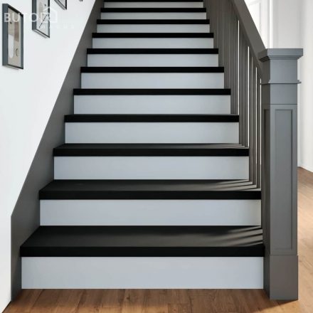 vidaXL lépcsőfokok 12 db Sötétbarna 90x30x2 cm tömör fa tölgyfa