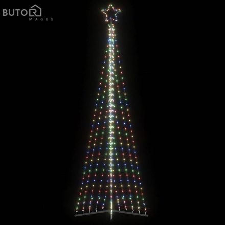 vidaXL színes LED karácsonyfa 447 LED 247 cm